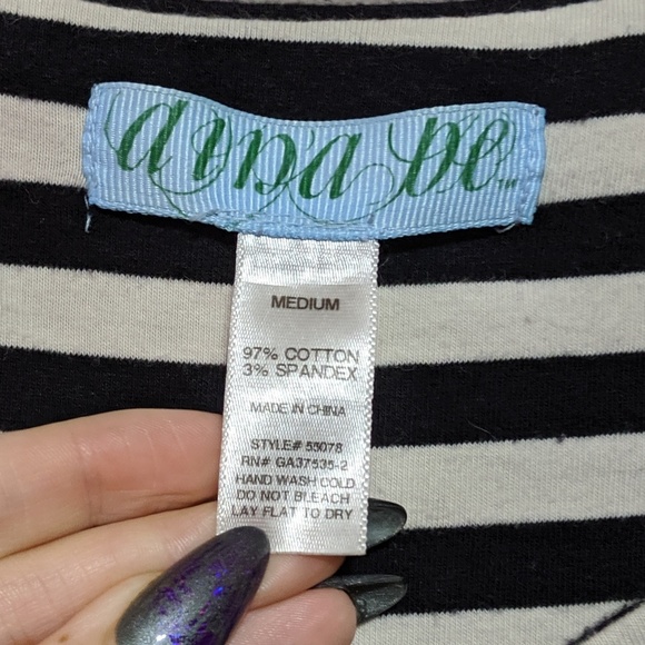 Black and White Striped Dress - Picture 3 of 4